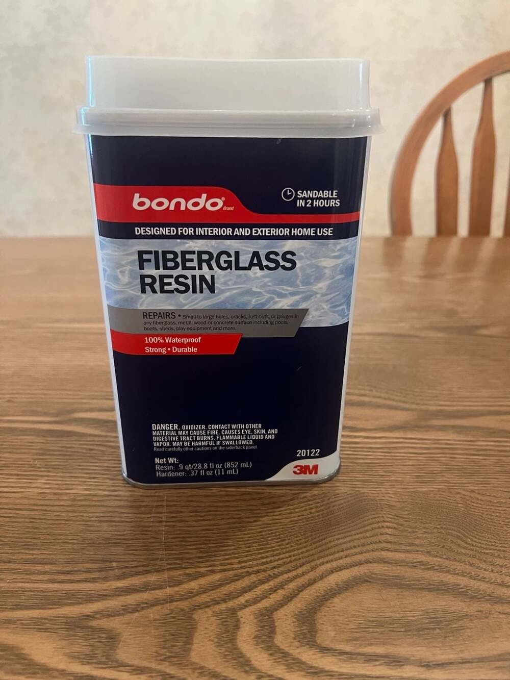 3M Bondo Fiberglass Resin 20122